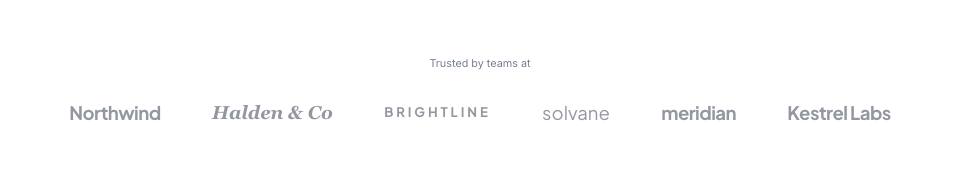 Example of the logos section